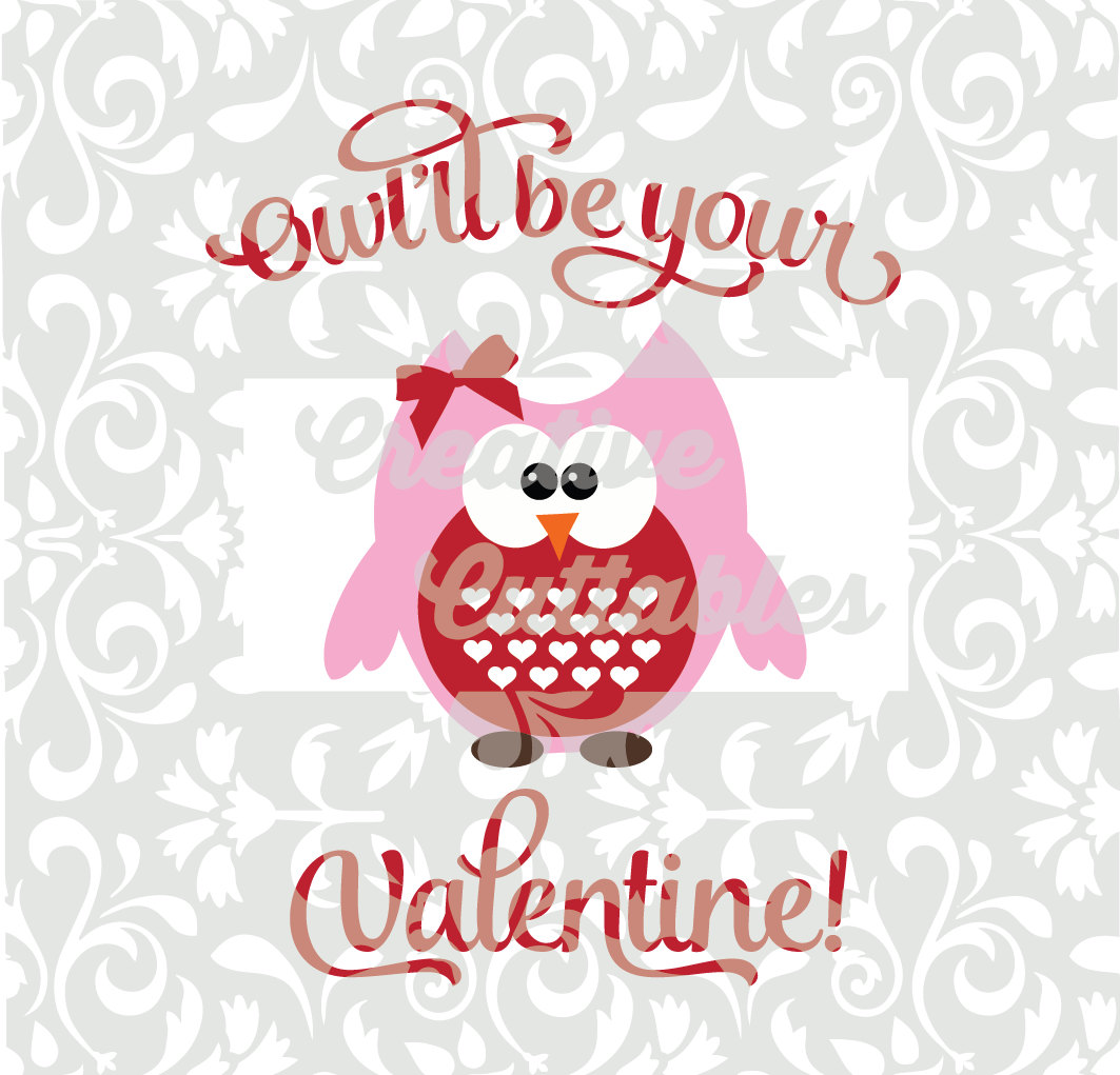 Download SVG Valentine Owl designs for Silhouette or other craft