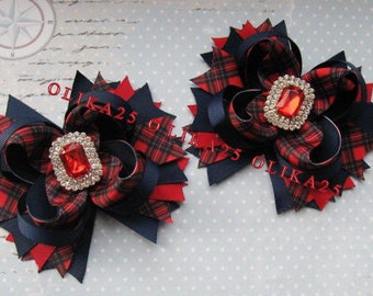 Back to school bows School hair clips School hair accessories Gift|for|her School headband School uniform for girls Birthday|gift|for|girl