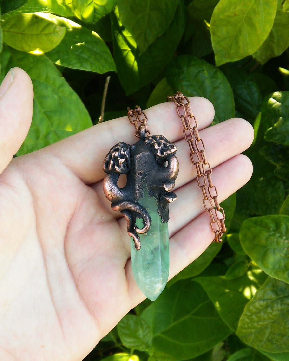 Morel Mushroom NecklaceElectroformed by TheBronzeHoneyBee on Etsy