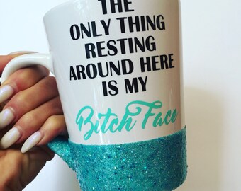 Resting Bitch Face Mug - Makeup Artist Gift - Best Friend Gift - Best Friends Gift - Friends Birthday - Friend Christmas Gift - Friend Gift