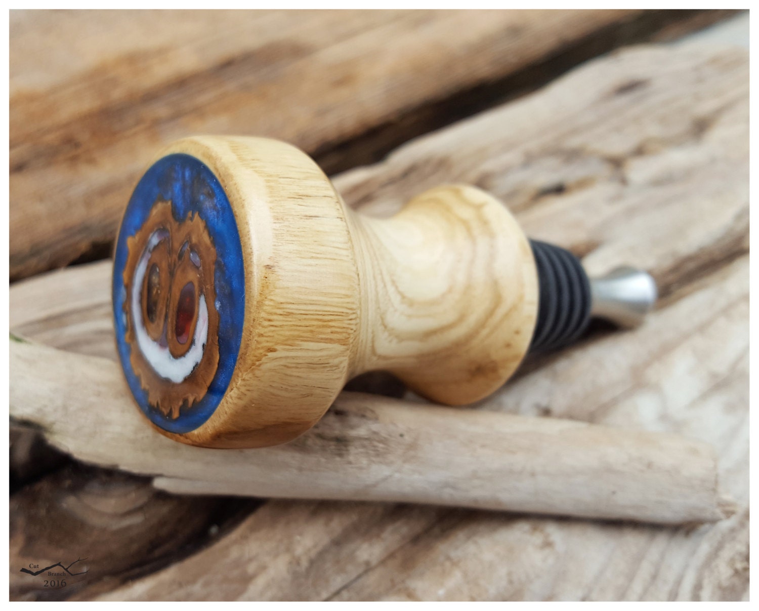 Resin Wood Bottle Stopper wine stopper walnut shell unique