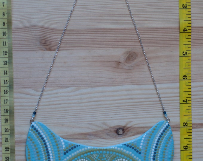 Turquoise bib necklace, Blue bib necklace, Turqoise necklace, Colorful bib necklace, Large bib necklace Turquise necklace Turqouise necklace