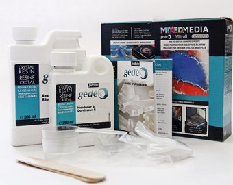 Pebeo Gedeo Crystal Clear Transparent Resin Kit Set