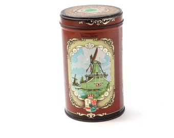 Vintage Tin - Cookie Tin Box - Vintage Tin by Albert Heijn Koeken - Dutch cookie canister - Zaanse Schans - Collectible Cookie Tin