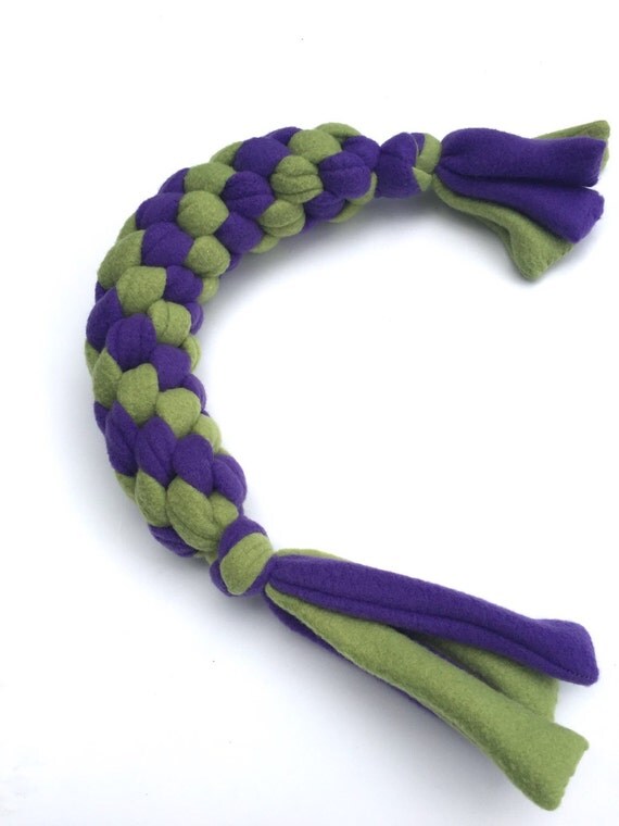 Durable Braided Fleece Dog Toy for Large by RuffNTumblePetToys