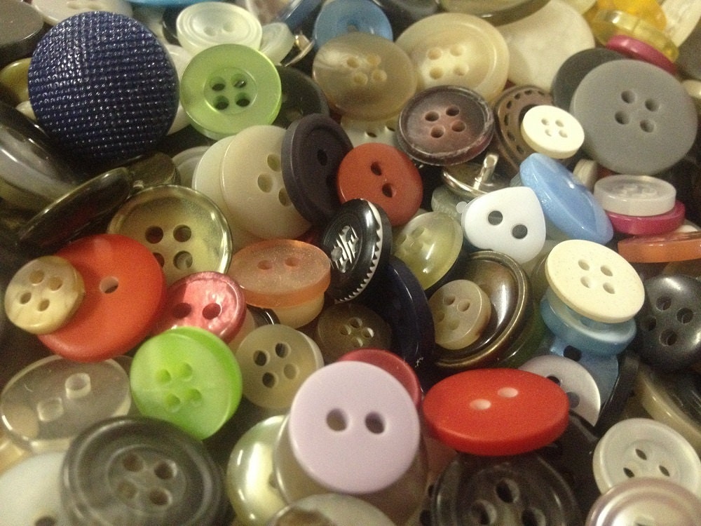 Bulk Assorted Buttons Sold by the Pound