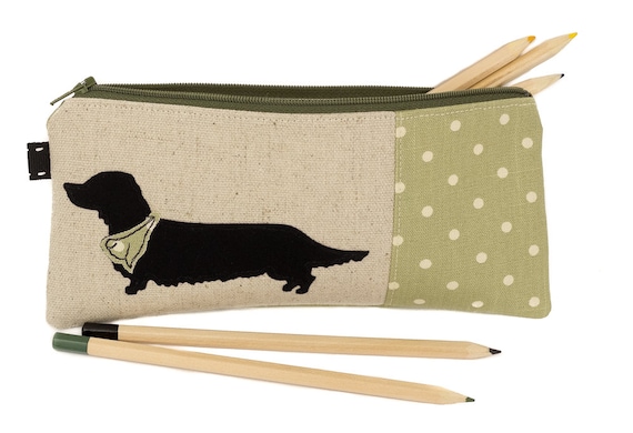 Items Similar To Dog Pencil Case, Pencil Holder, Zipper Pouch, Large 