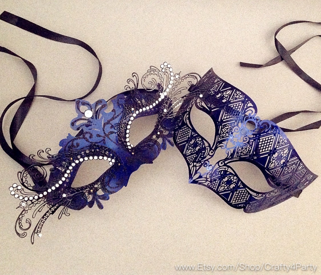 mardi gras mask navy