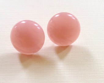Vintage Faux Rosecourt Stud Earrings . Posts . lucite Earrings