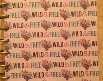 wild & free happy planner cover set (classic size on clearance)