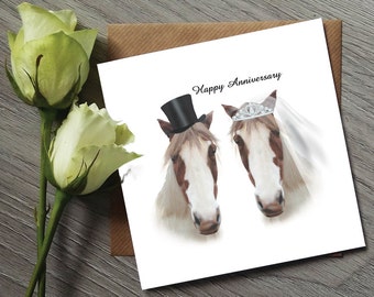Funny Anniversary Card - Anniversary Gifts - Anniversary Card - horse Cards - anniversary gifts - 1st anniversary card - Anniversary
