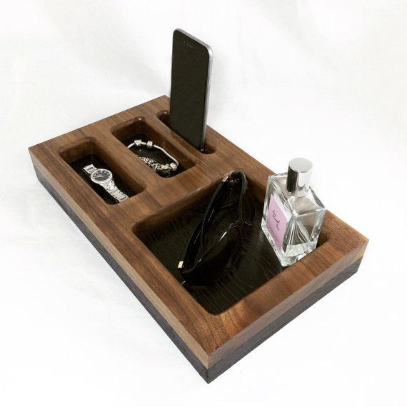 Nightstand Organizer Docking Station iPhone Dock Tech