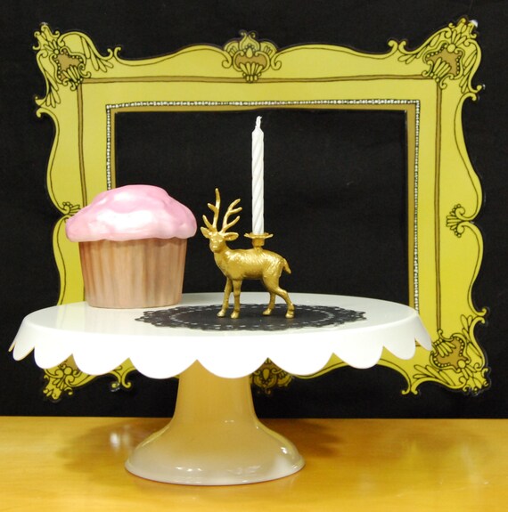 Golden Deer Candle Holder