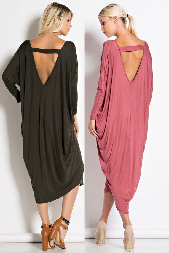 deep back gown