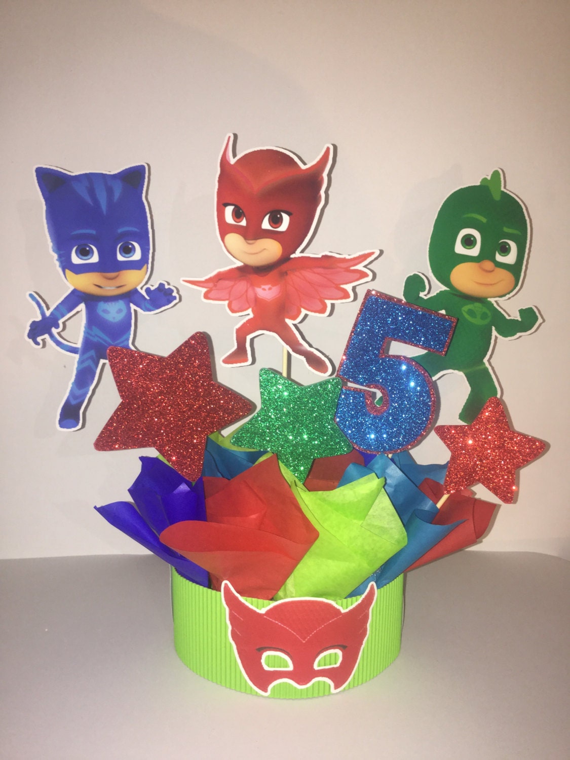 PJ Mask centerpiece birthday party decoration birthday
