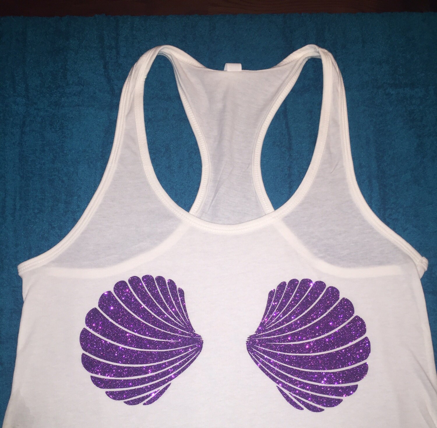 Mermaid Shell Top Women's Tank little mermaid
