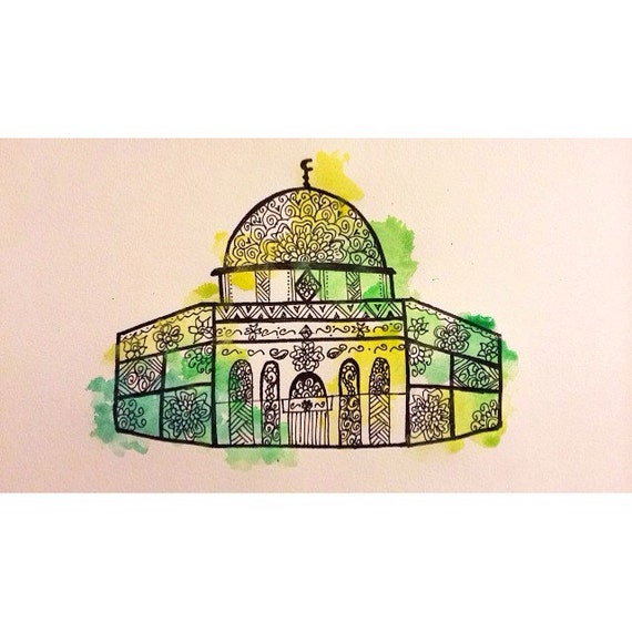 Masjid Al Aqsa painting