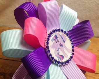 Twilight Sparkle Inspired Hair Bow