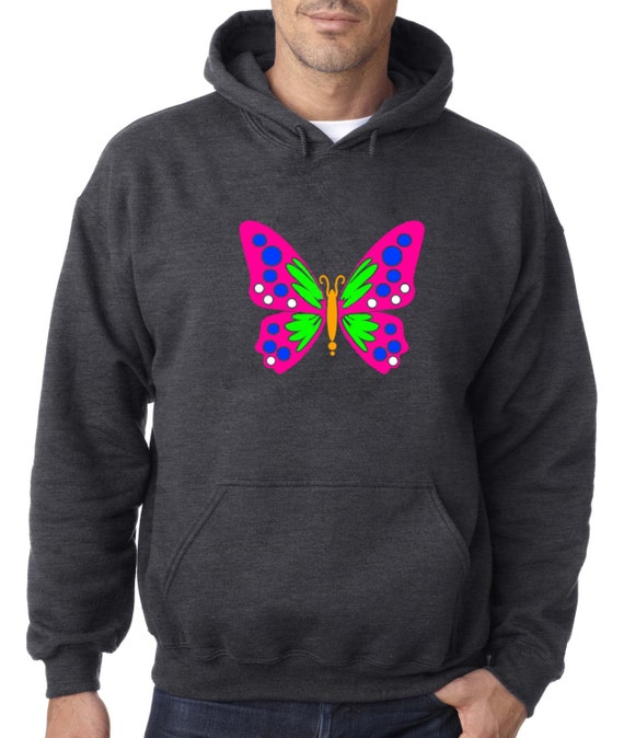 Neon ButterFly Cute Animal Hoodies Animal Lovers Pullover