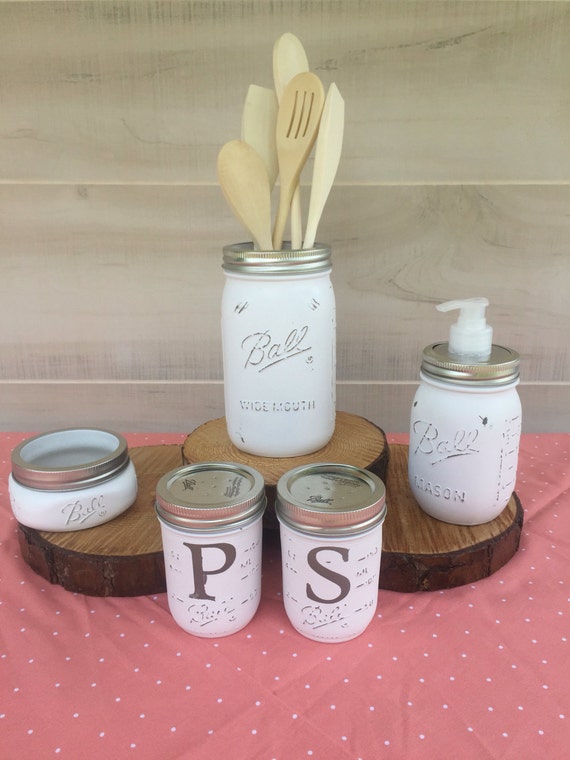  Mason  Jar Kitchen  Set Kitchen Decor  Kitchen by 