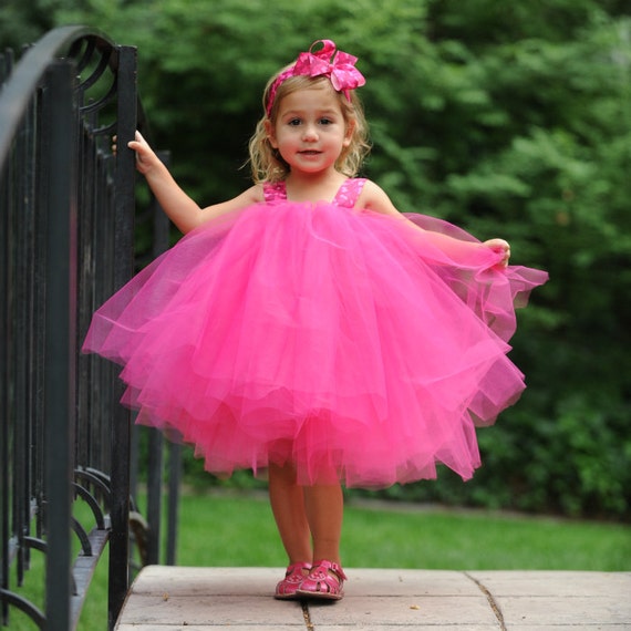 Hot Pink Camo Flowergirl Gown Flower Girl Tutu Set First