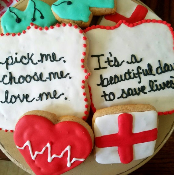 Greys Anatomy cookies 12 cookies