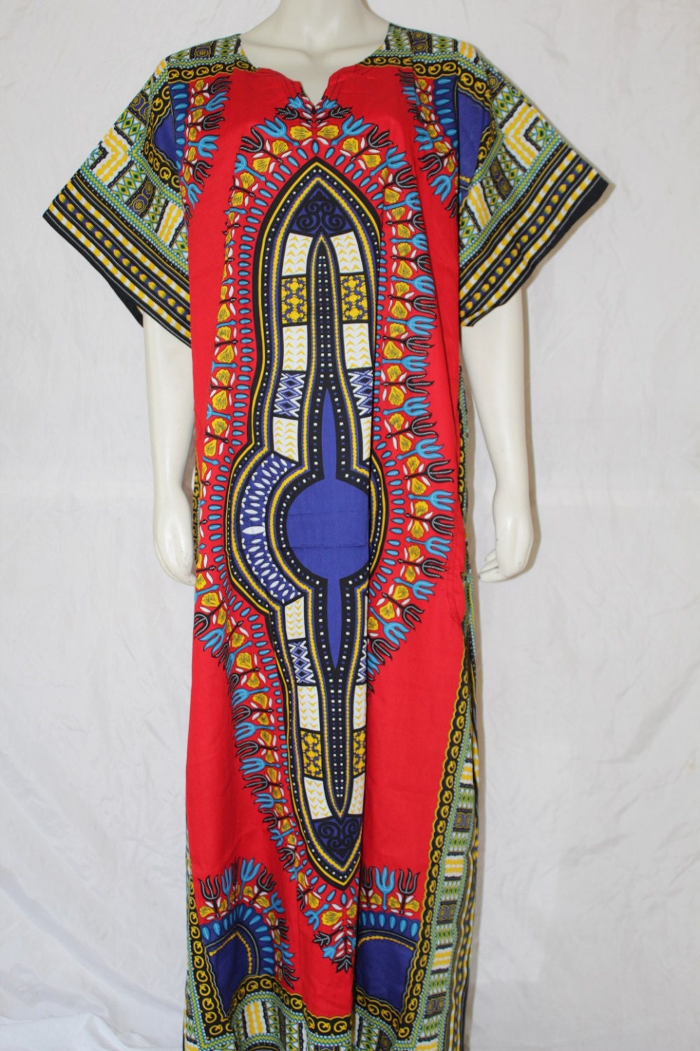 Dashiki Kaftan Africa Tribal Print Women Full Maxi Sun