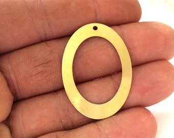 37x27mm 10 pcs Blanks raw brass charms pendant