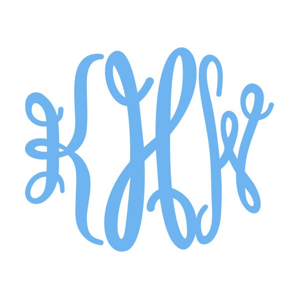 Royal Circle Cuttable Monogram Font SVG DXF EPS use with