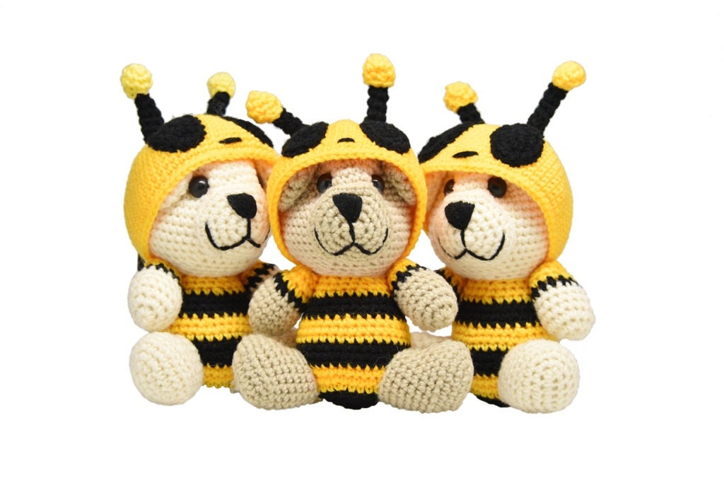 crochet bee teddy