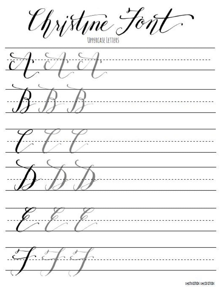 Worksheet Modern Calligraphy Practice Sheets Pdf Free. S. On. Free.