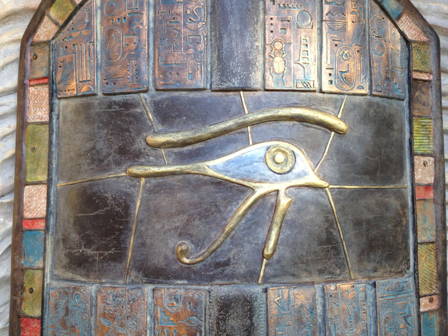 Egyptian Shield Larp Armor Cosplay Replica by BirdArtBulgaria