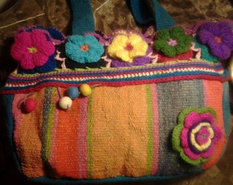 textile andean handbag