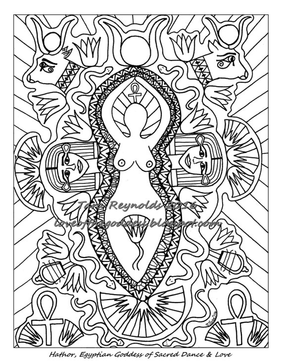 Download Goddess Art Coloring Pages for Adults Goddess Coloring Page