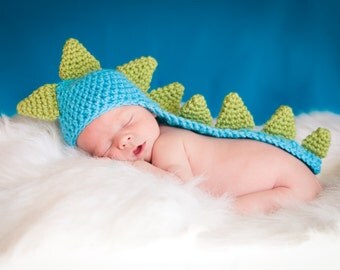 Dinosaur newborn baby photo prop