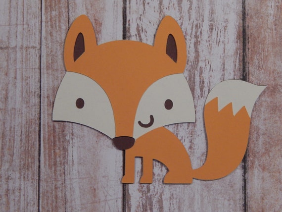 Items similar to Fox Die Cuts - Set of 4 on Etsy