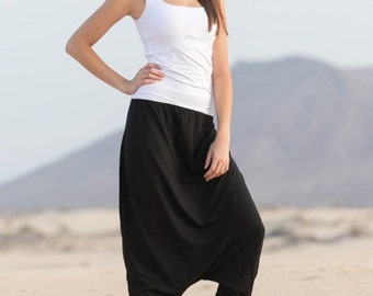 JELLA harem pants pattern & eBook, sizes 158 – 46 (Kids M – women XL) / Instant Download