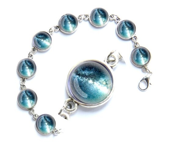 Galaxy bracelet galaxy jewelry nebula bracelet stars