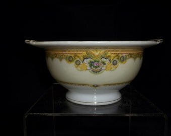 Meito China Porcelain Hand Painted Sugar Bowl - Vintage Made in Japan Item #1342