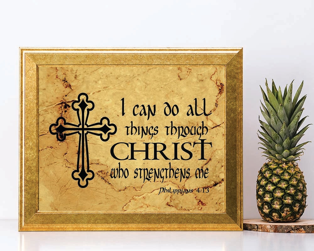 I CAN DO all things printable quote printable wall art