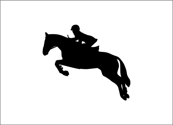 Jumping Horse Vinyl Decal equestrian yeti decal equine