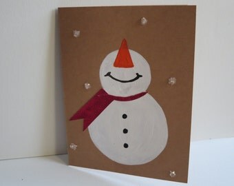 Snowman Christmas Card