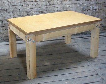 Timber table with high-quality table top