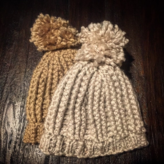 SALE Super chunky winter hat bulky yarn by ClevelandCrochets