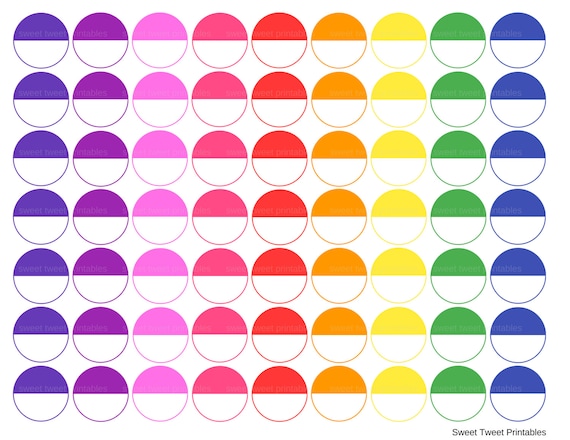 printable labels round rainbow labels diy by