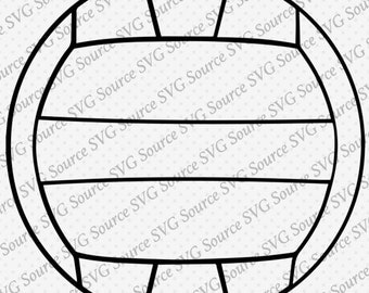 Svg - Volleyball SVG Vector Graphic 2 for Instant Download DXF Format for Silhouette and Cricut Cut Files