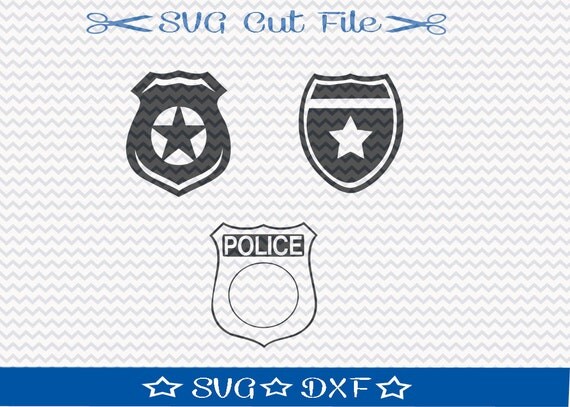 Badge SVG Cut File / Cut File for Silhouette / Police Badge