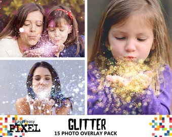 GLITTER OVERLAYS, Blowing Glitter Overlays, Glitter Overlay, Overlays, Photo Overlays, Wedding Overlays, Conffeti Overlays