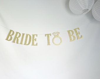 Bride to be banner, wedding banners, bachelorette banners, glitter banners