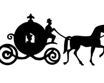 Horse carriage decal | Etsy